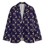 Egypt Eye Of Horus Pattern Print Men's Cotton Blazer