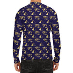 Egypt Eye Of Horus Pattern Print Men's Long Sleeve Rash Guard