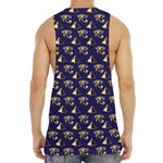 Egypt Eye Of Horus Pattern Print Men's Muscle Tank Top