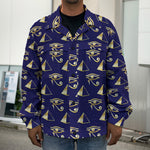 Egypt Eye Of Horus Pattern Print Men's Shirt Jacket