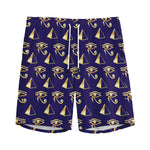 Egypt Eye Of Horus Pattern Print Men's Sports Shorts