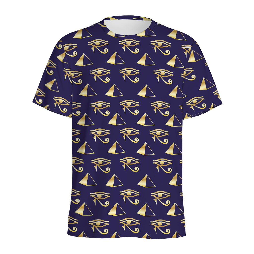 Egypt Eye Of Horus Pattern Print Men's Sports T-Shirt