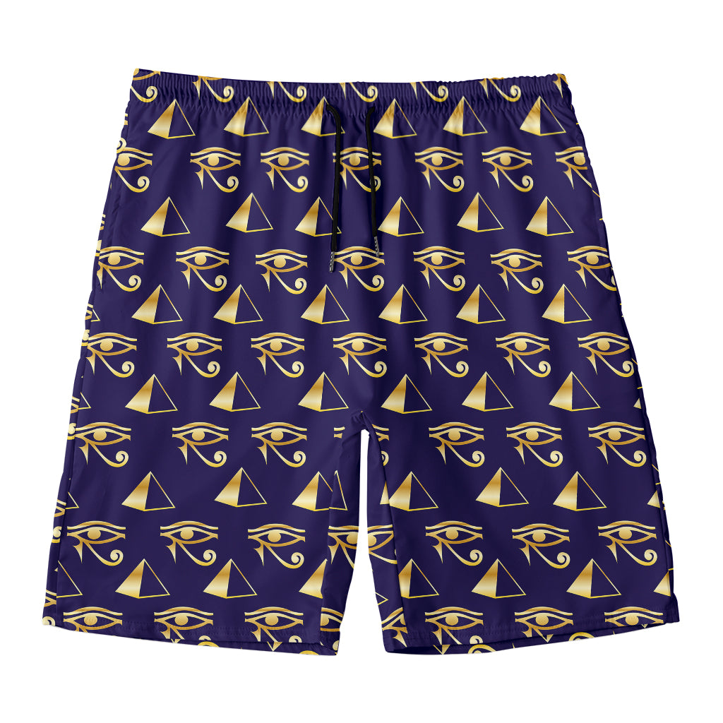 Egypt Eye Of Horus Pattern Print Men's Swim Trunks