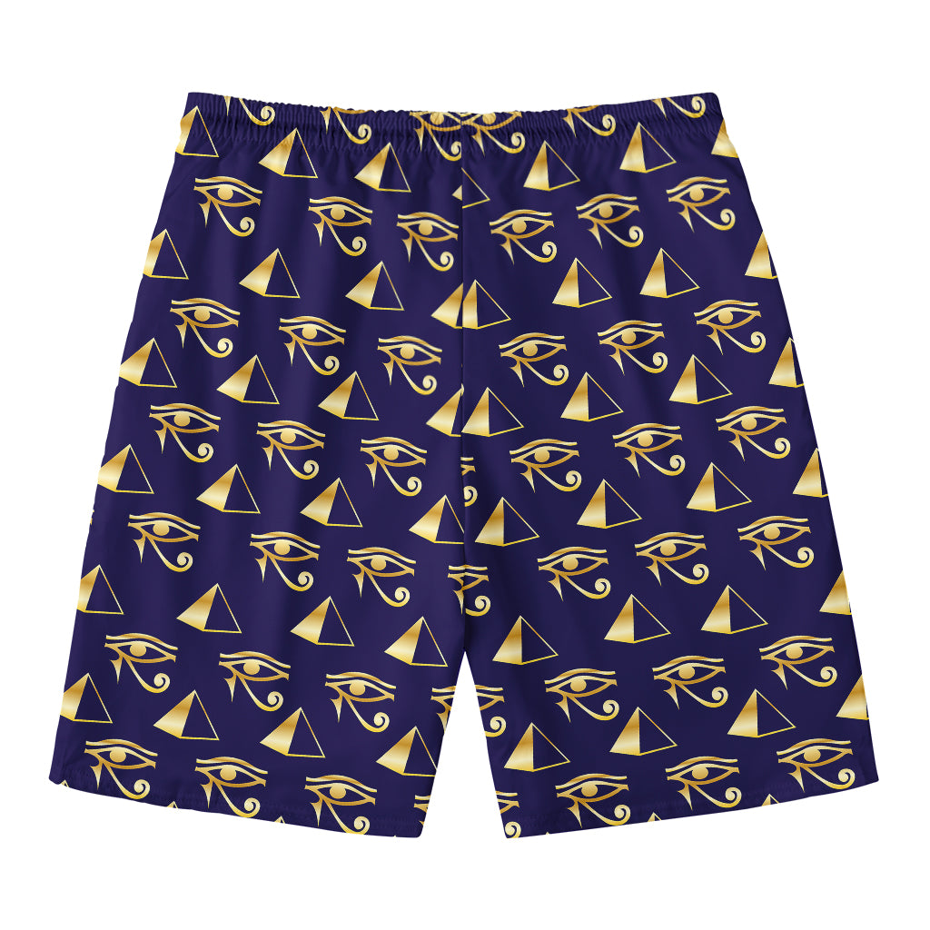 Egypt Eye Of Horus Pattern Print Men's Swim Trunks