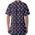 Egypt Eye Of Horus Pattern Print Men's Velvet T-Shirt