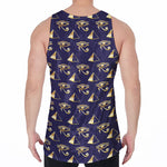 Egypt Eye Of Horus Pattern Print Men's Velvet Tank Top