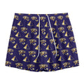 Egypt Eye Of Horus Pattern Print Mesh Shorts