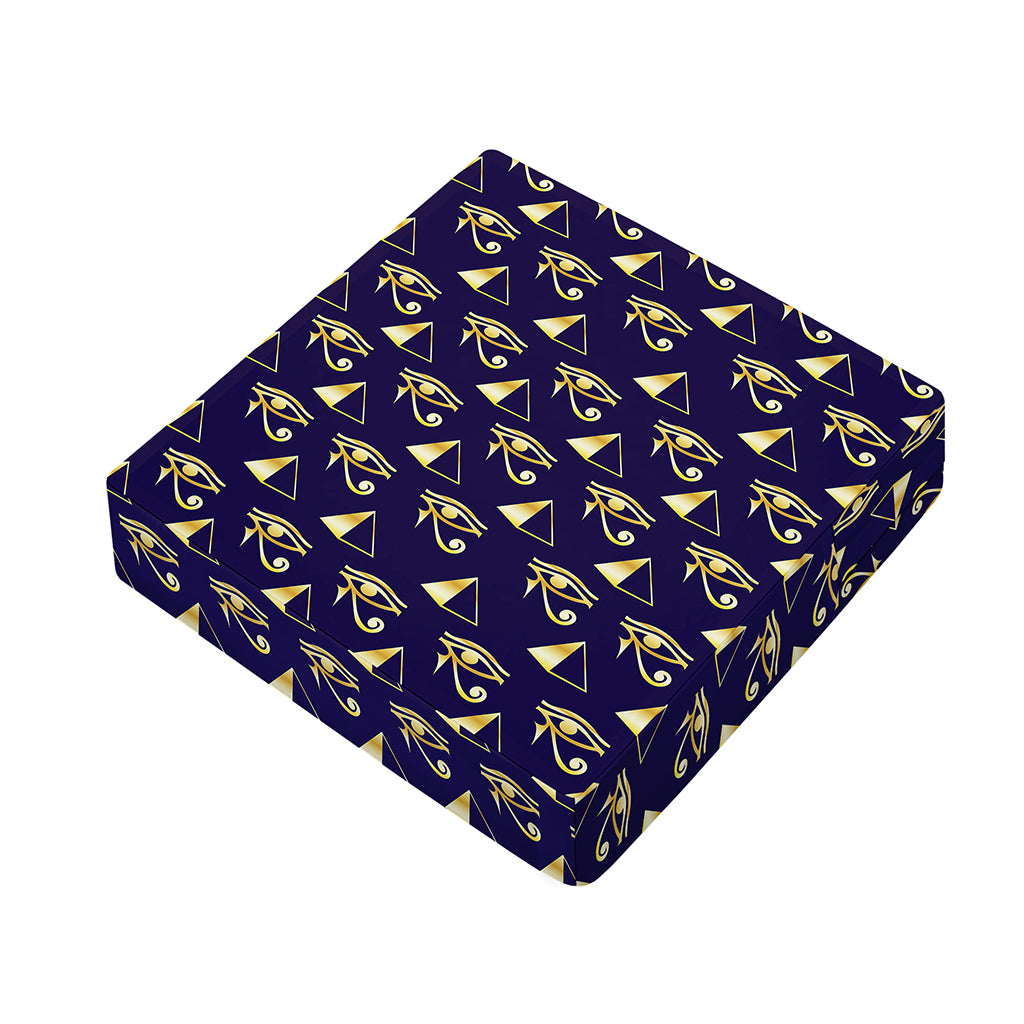 Egypt Eye Of Horus Pattern Print Outdoor Seat Cushion Cover