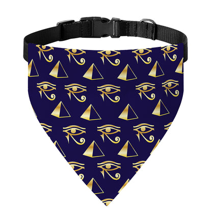 Egypt Eye Of Horus Pattern Print Over The Collar Dog Bandana
