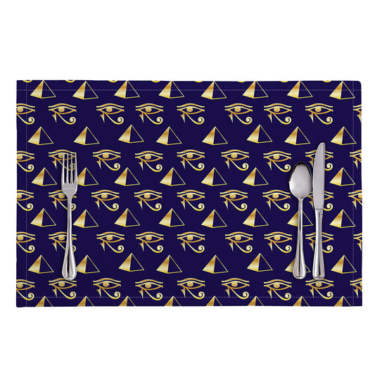 Egypt Eye Of Horus Pattern Print Placemat
