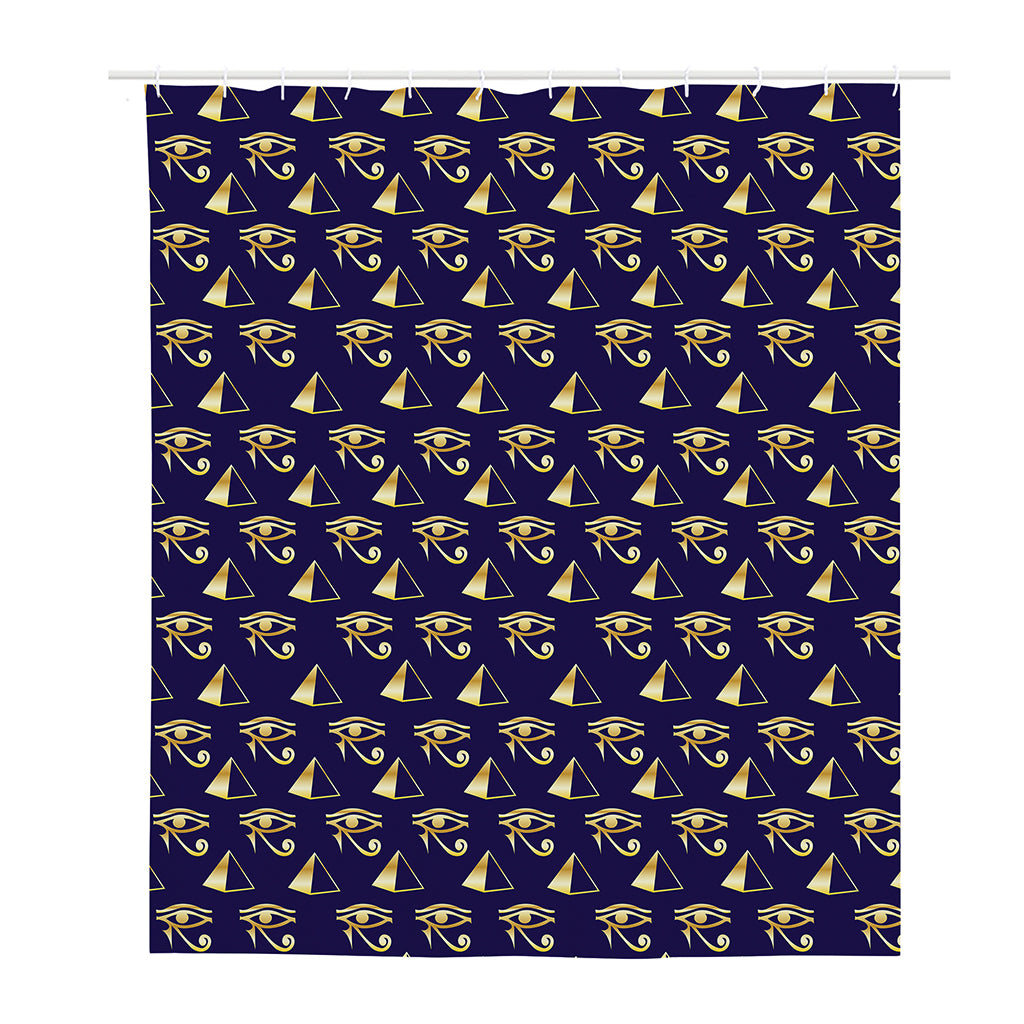 Egypt Eye Of Horus Pattern Print Polyester Shower Curtain