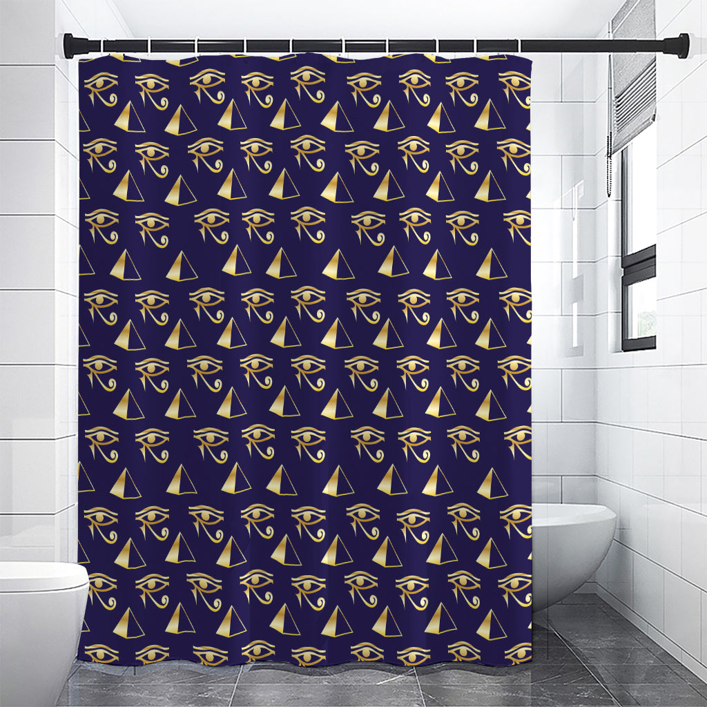 Egypt Eye Of Horus Pattern Print Premium Shower Curtain