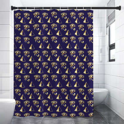 Egypt Eye Of Horus Pattern Print Premium Shower Curtain