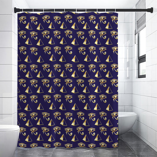 Egypt Eye Of Horus Pattern Print Premium Shower Curtain