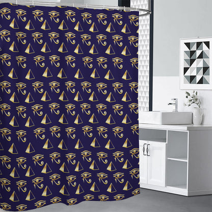 Egypt Eye Of Horus Pattern Print Premium Shower Curtain