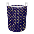 Egypt Eye Of Horus Pattern Print Round Laundry Basket