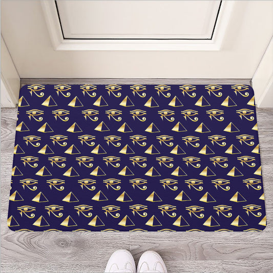 Egypt Eye Of Horus Pattern Print Rubber Doormat