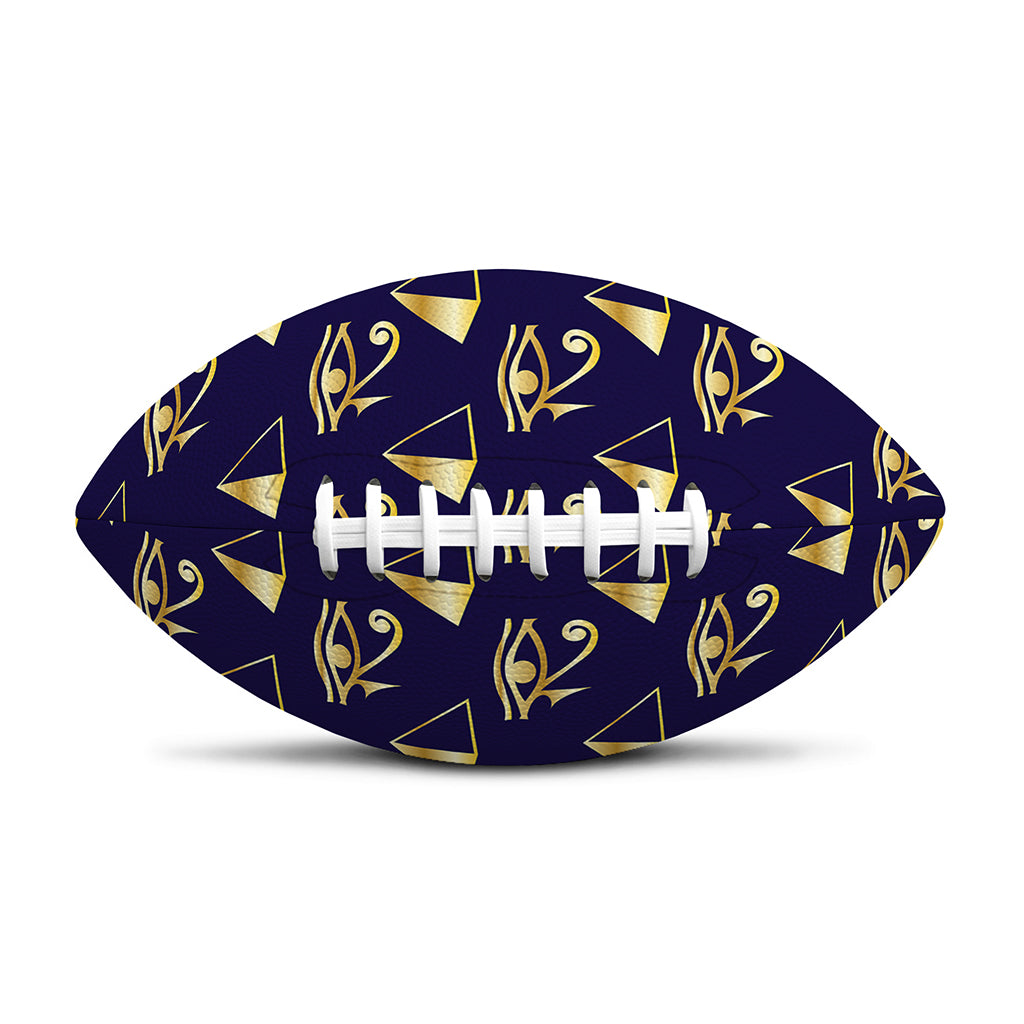 Egypt Eye Of Horus Pattern Print Rugby Ball