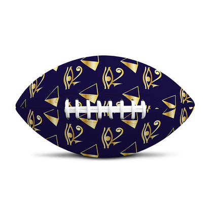 Egypt Eye Of Horus Pattern Print Rugby Ball