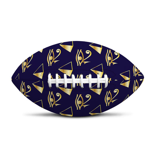 Egypt Eye Of Horus Pattern Print Rugby Ball