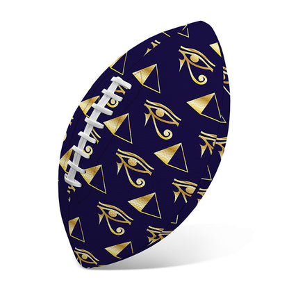 Egypt Eye Of Horus Pattern Print Rugby Ball
