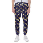 Egypt Eye Of Horus Pattern Print Scuba Joggers