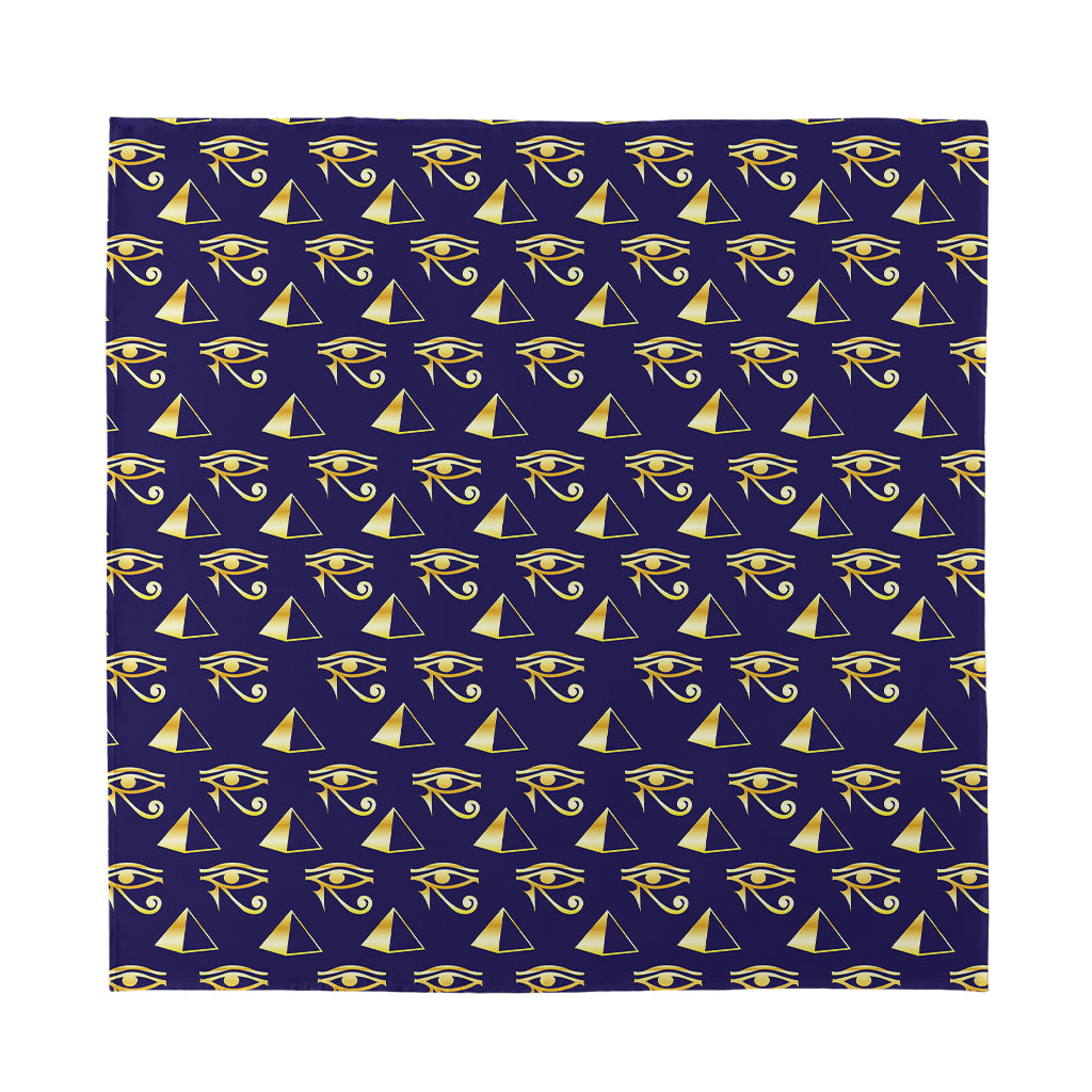 Egypt Eye Of Horus Pattern Print Silk Bandana