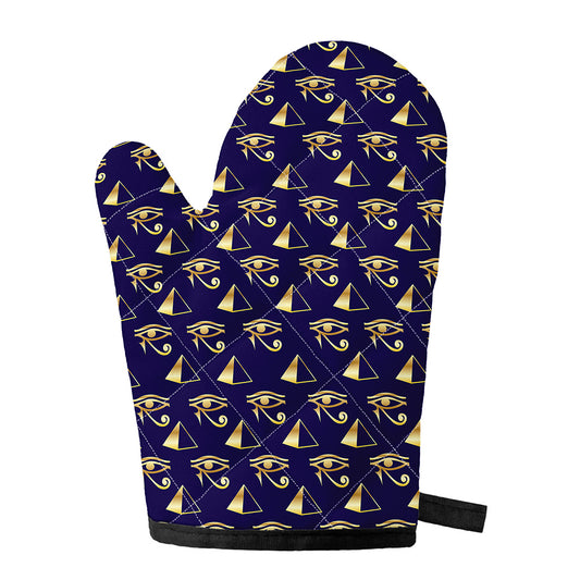 Egypt Eye Of Horus Pattern Print Single Oven Mitt