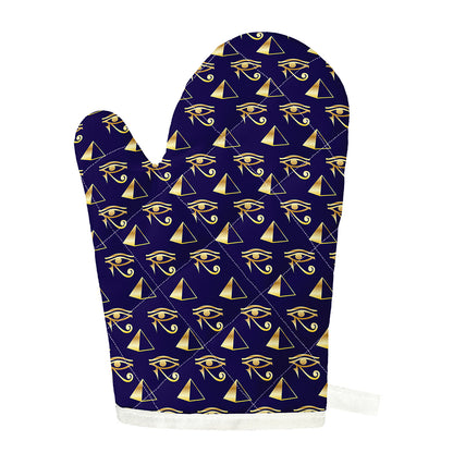 Egypt Eye Of Horus Pattern Print Single Oven Mitt