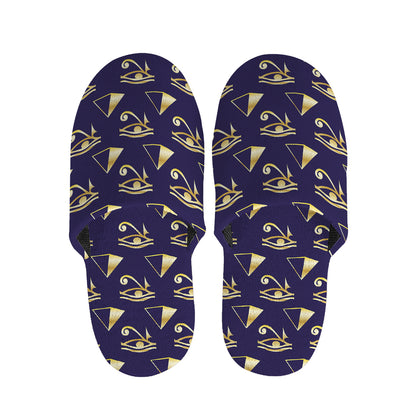 Egypt Eye Of Horus Pattern Print Slippers