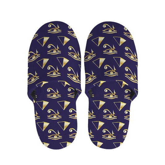 Egypt Eye Of Horus Pattern Print Slippers