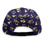 Egypt Eye Of Horus Pattern Print Snapback Cap