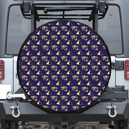 Egypt Eye Of Horus Pattern Print Tire Cover