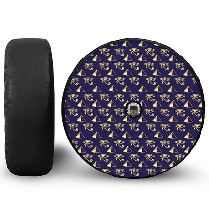 Egypt Eye Of Horus Pattern Print Tire Cover With Camera Hole