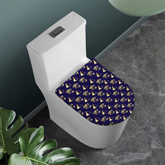 Egypt Eye Of Horus Pattern Print Toilet Lid Cover