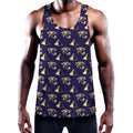 Egypt Eye Of Horus Pattern Print Men's Workout Tank Top