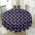 Egypt Eye Of Horus Pattern Print Waterproof Round Tablecloth