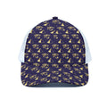 Egypt Eye Of Horus Pattern Print White Mesh Trucker Hat
