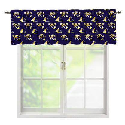 Egypt Eye Of Horus Pattern Print Window Valance
