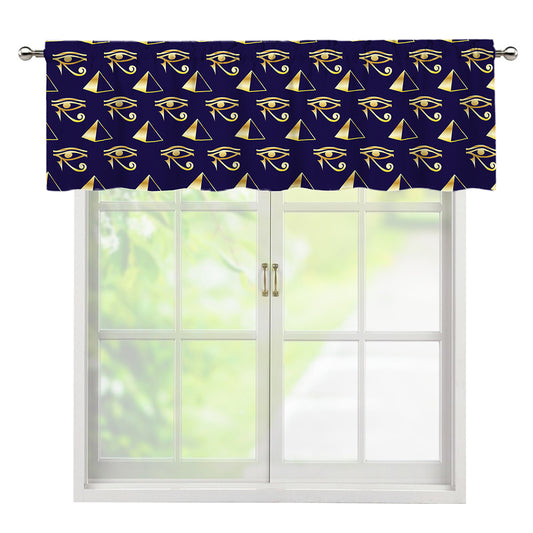 Egypt Eye Of Horus Pattern Print Window Valance