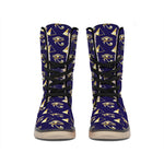 Egypt Eye Of Horus Pattern Print Winter Boots