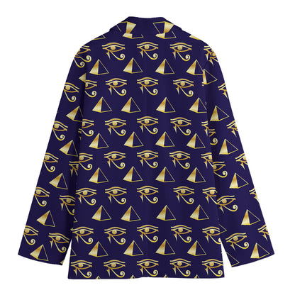 Egypt Eye Of Horus Pattern Print Women's Blazer
