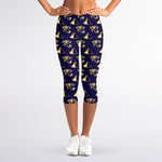 Egypt Eye Of Horus Pattern Print Women's Capri Leggings