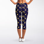 Egypt Eye Of Horus Pattern Print Women's Capri Leggings