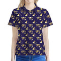 Egypt Eye Of Horus Pattern Print Women's Polo Shirt