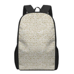 Egypt Hieroglyphs Pattern Print 17 Inch Backpack