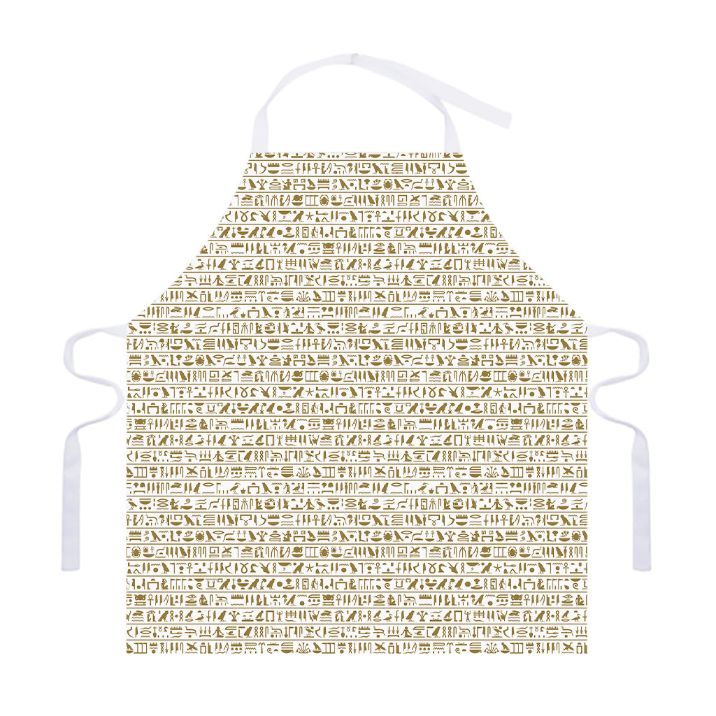 Egypt Hieroglyphs Pattern Print Adjustable Apron