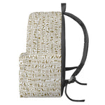 Egypt Hieroglyphs Pattern Print Backpack