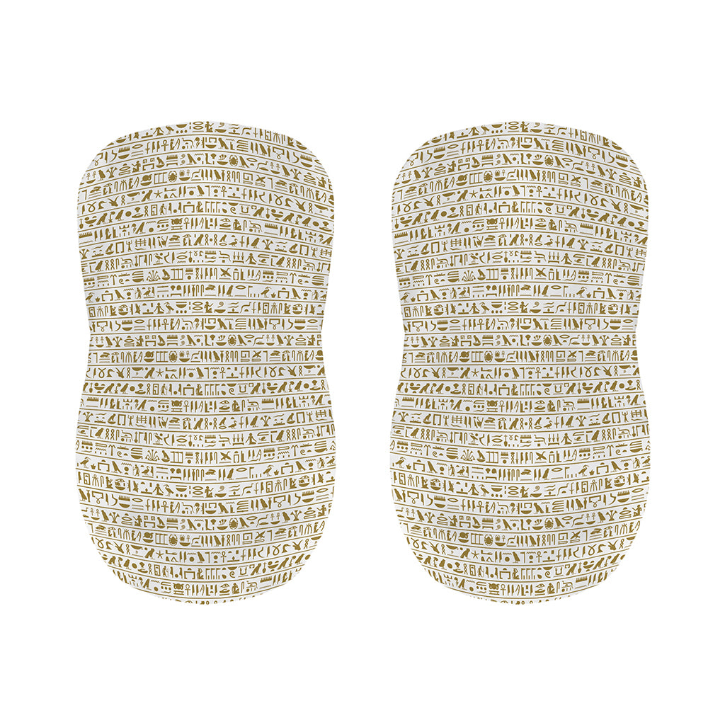 Egypt Hieroglyphs Pattern Print Bar Stool Covers