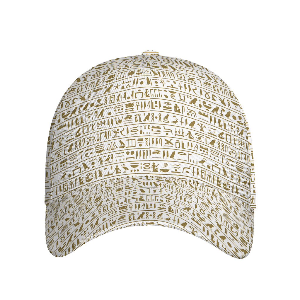 Egypt Hieroglyphs Pattern Print Baseball Cap